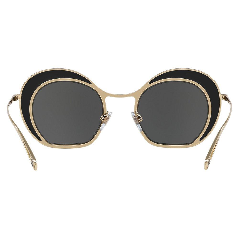 Product image 7 of 11, which shows Giorgio Armani AR607347 Women's Round Sunglasses, Black/Gold