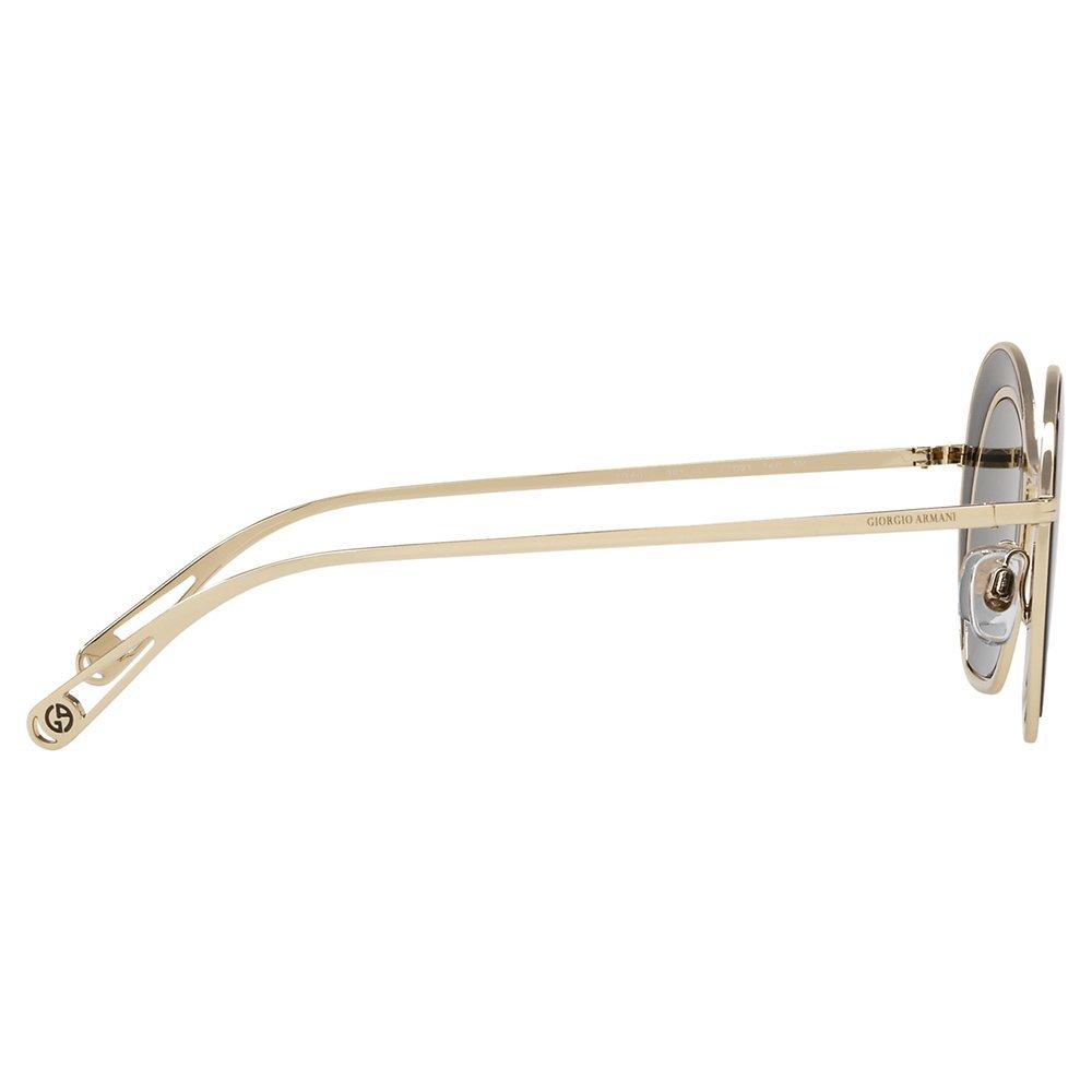 Product image 10 of 11, which shows Giorgio Armani AR607347 Women's Round Sunglasses, Black/Gold
