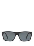 Polo Ralph Lauren PH4133 Men's Polarised Rectangular Sunglasses