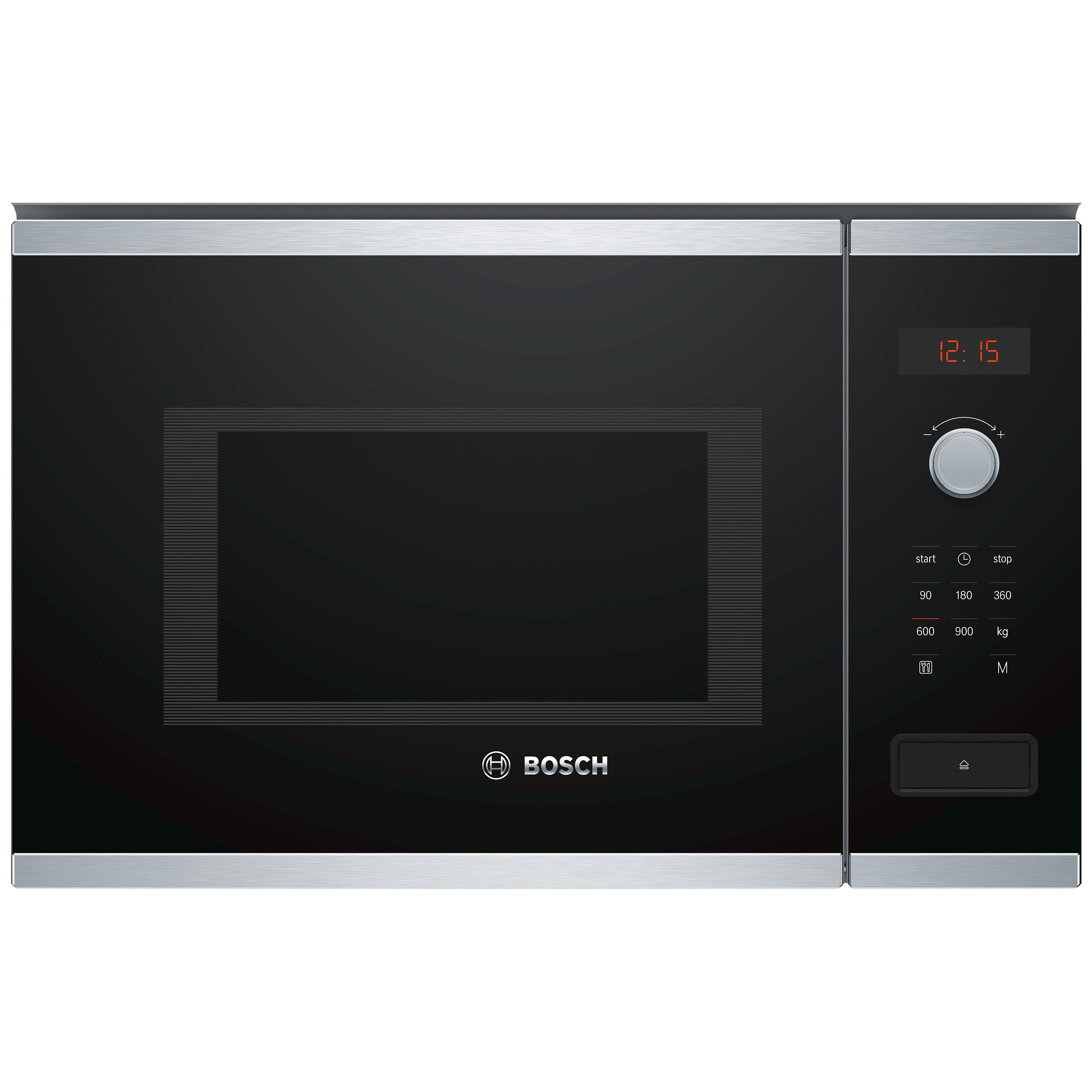 Bosch Series 4 BFL553MS0B Built-In Microwave, Stainless Steel/Black