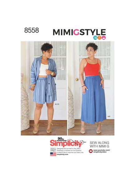 Simplicity Mimi G Style Women's Separates Sewing Pattern, 8558, 