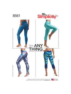 Simplicity Women's Leggings Sewing Pattern, 8561, 