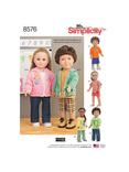 Simplicity 18" Unisex Doll Clothes Sewing Pattern, 8576