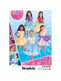 Simplicity Children's Disney Princess Skirts Sewing Pattern, 8627, 