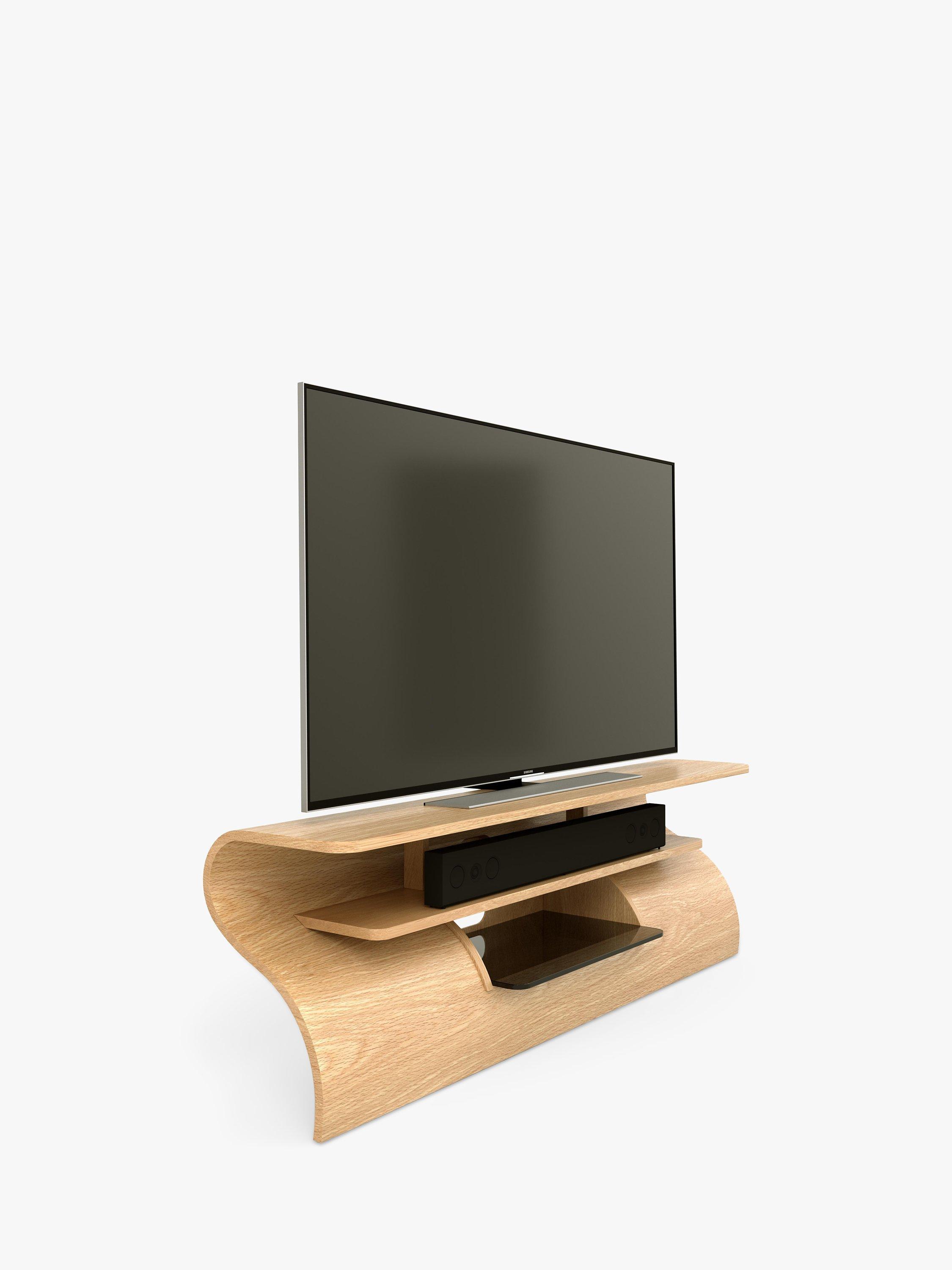 Tom Schneider Surge 1500 TV Stand for TVs up to 65", Natural Oak