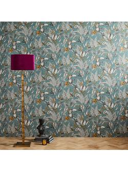 John Lewis Ipanema Heritage Paste the Wall Wallpaper - view 2, Blue