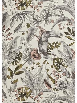 John Lewis Ipanema Heritage Paste the Wall Wallpaper, Plaster Pink