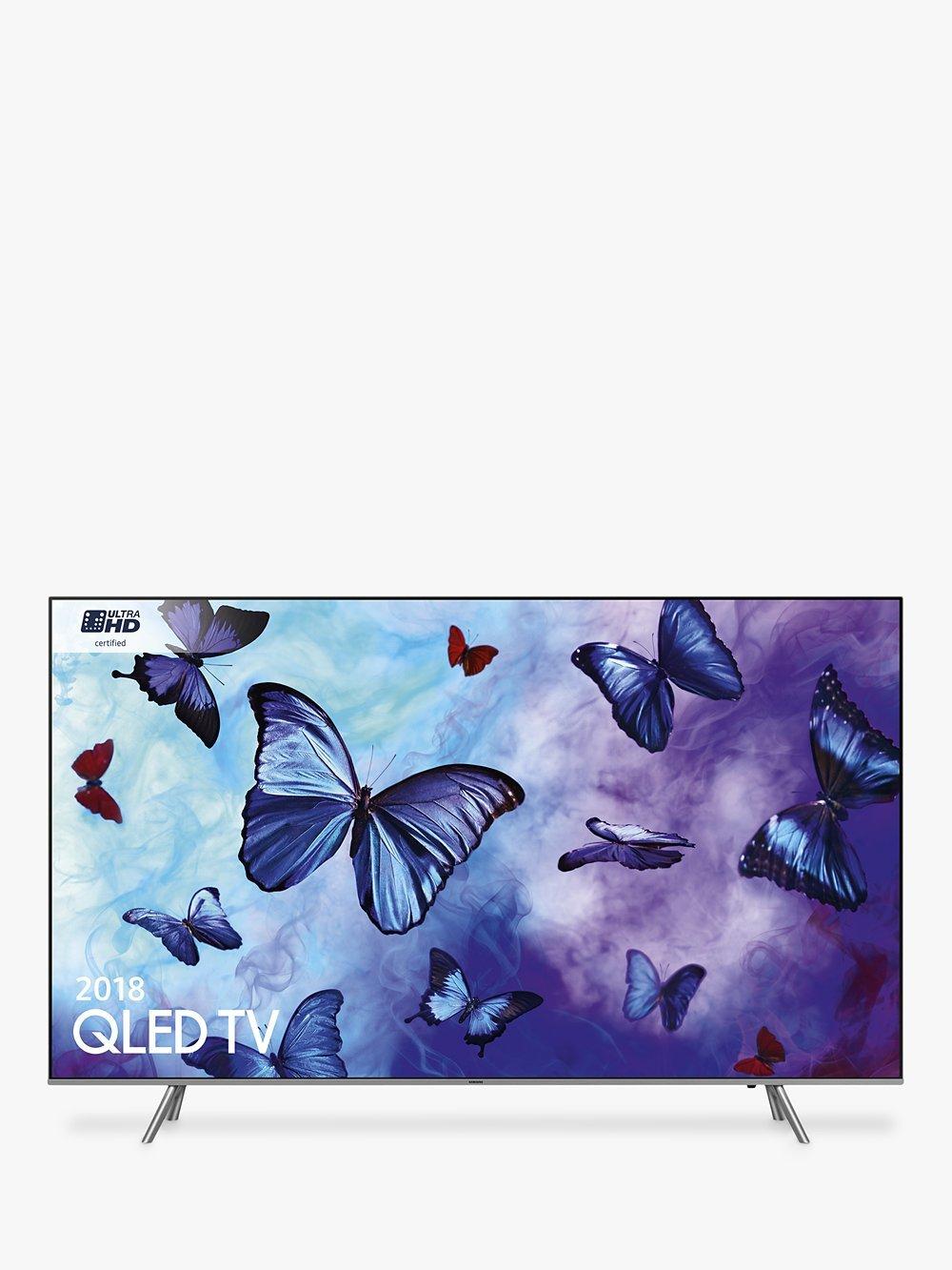 Samsung QE65Q6FN (2018) QLED HDR 1000 4K Ultra HD Smart TV, 65" with TVPlus/Freesat HD & 360 Design, Ultra HD Certified, Silver