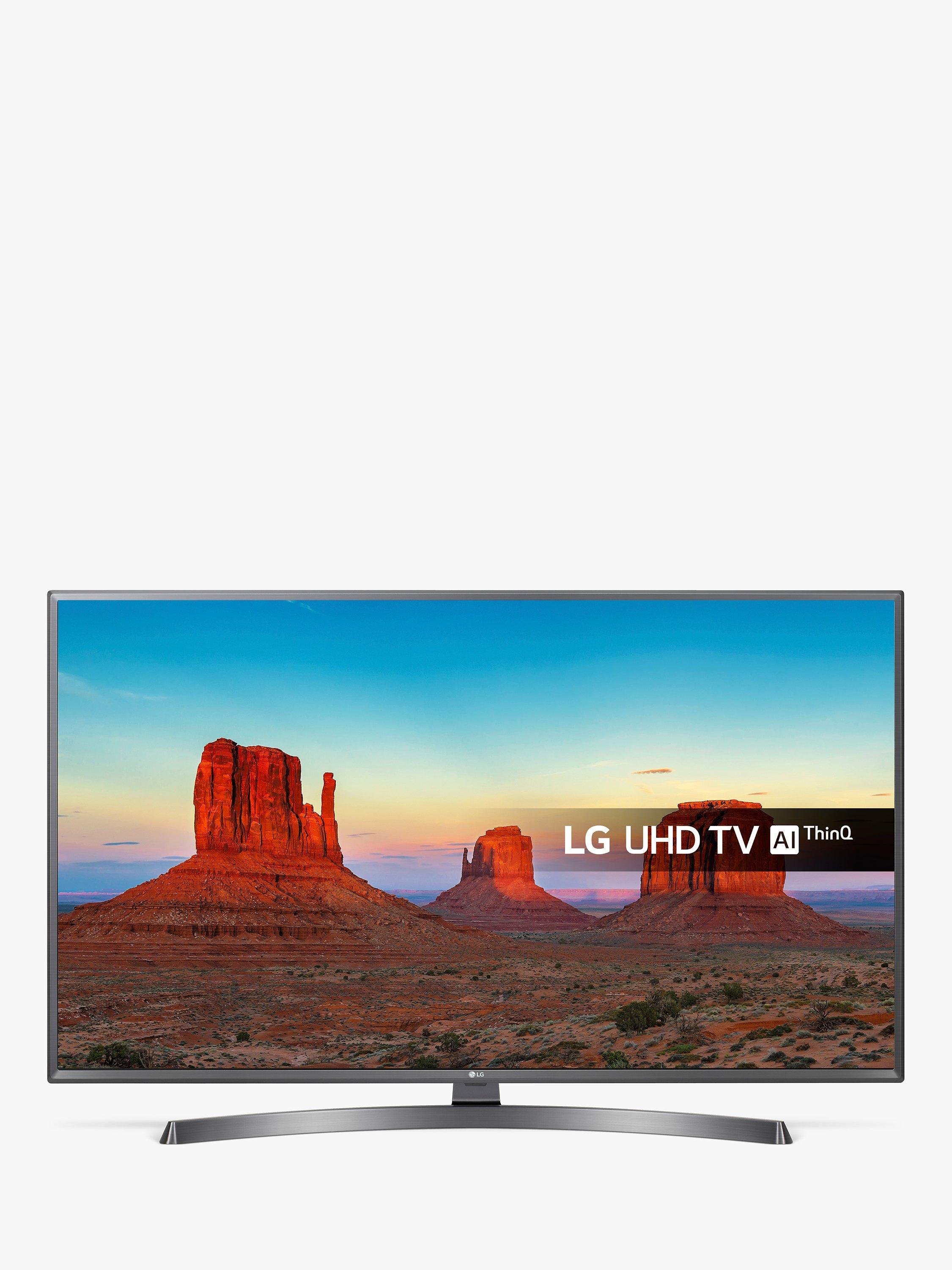 LG 65UK6750PLD LED HDR 4K Ultra HD Smart TV, 65" with Freeview Play/Freesat HD & Crescent Stand, Ultra HD Certified, Metallic Grey & Black