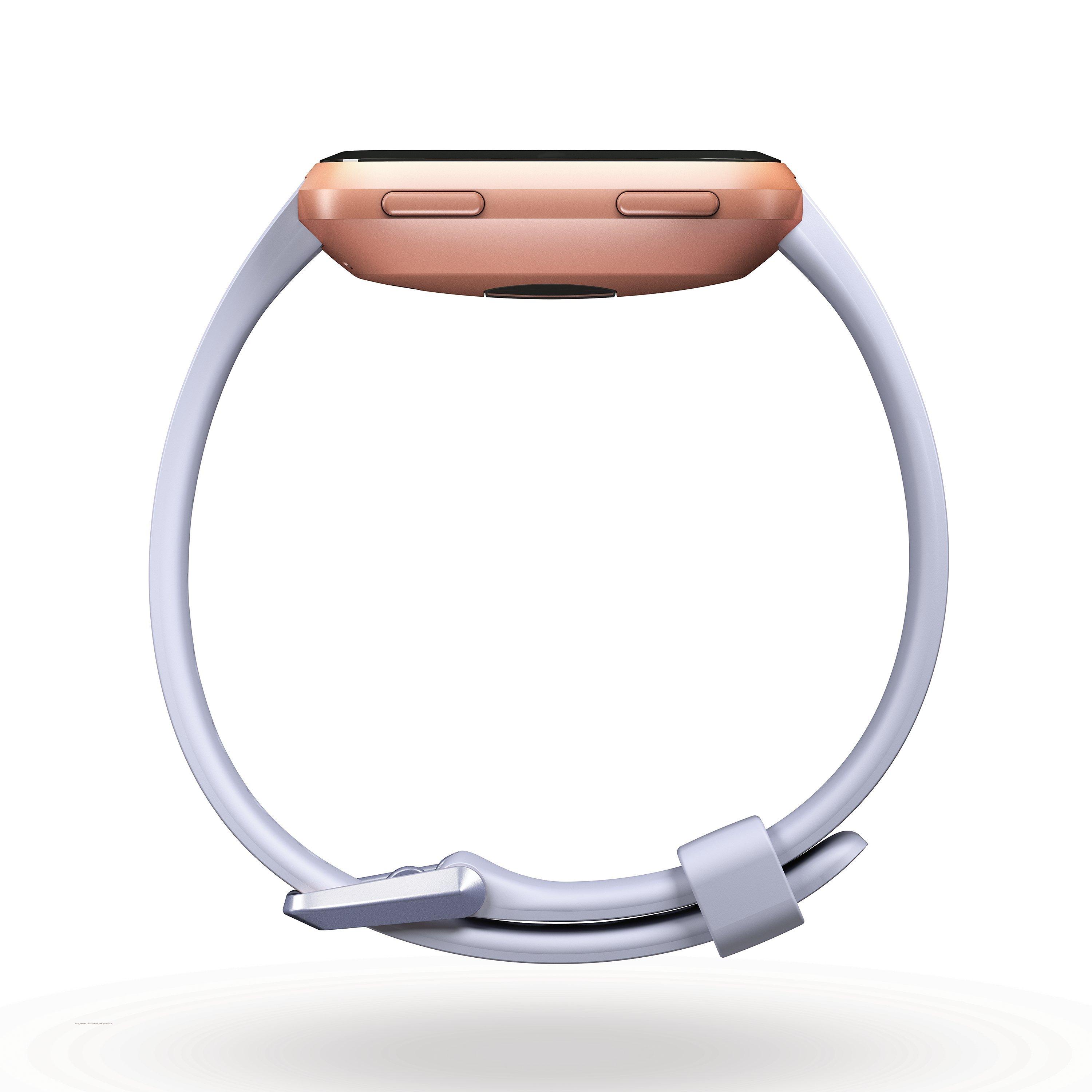 Fitbit Versa Smart Fitness Watch Periwinkle Rose Gold