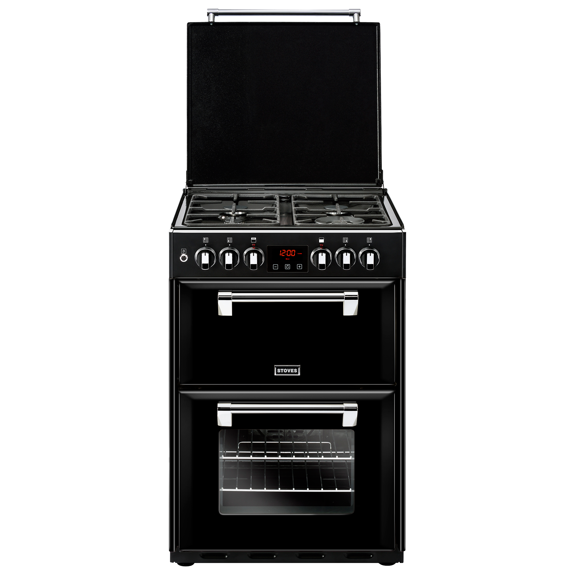 Stoves Richmond 600DF Dual Fuel Range Cooker, Black