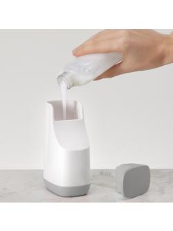 Joseph Joseph Slim™ Compact Soap Dispenser, Grey, 350ml - view 2, Grey