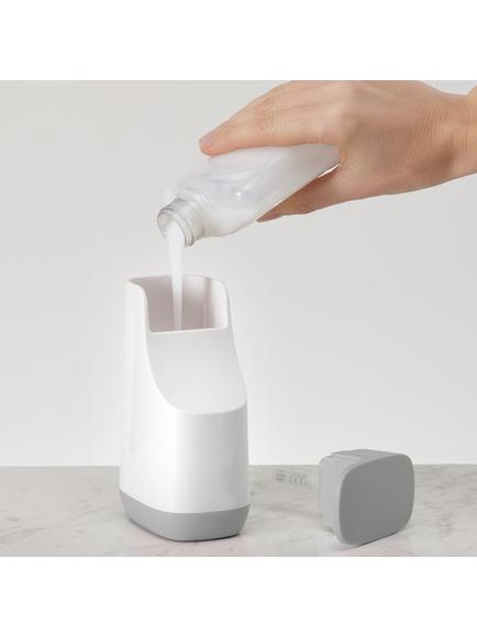 Joseph Joseph Slim™ Compact Soap Dispenser, Grey, 350ml - view 2, Grey