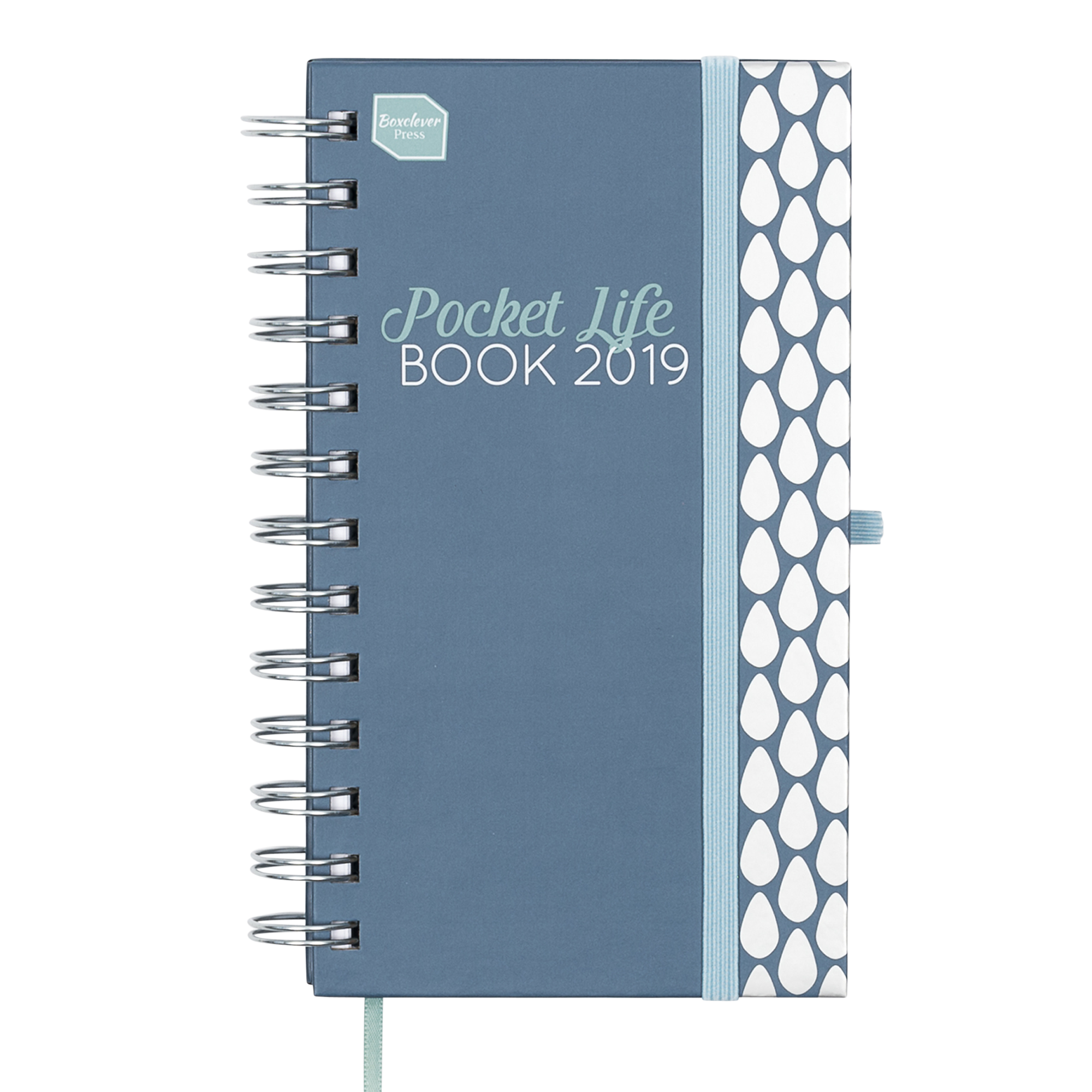 Boxclever Press 2019 Pocket Life Book Diary, Blue