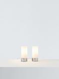 John Lewis Cara Glass Touch Lamps, Set of 2