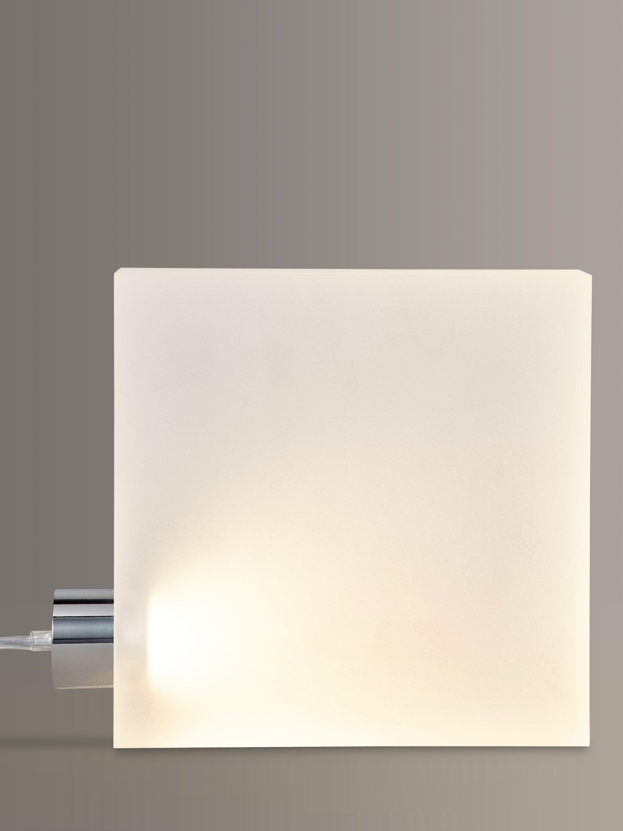 John Lewis & Partners Block LED Table Lamp, White
