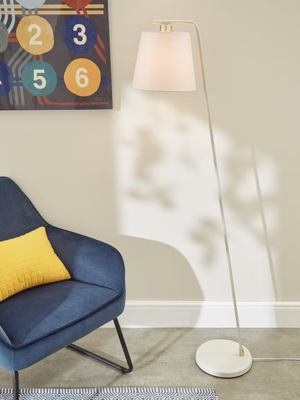 John Lewis Harry Floor Lamp - view 2, Putty
