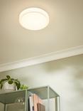 John Lewis Miles LED Flush Ceiling Light, White