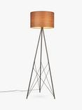 John Lewis Mia Floor Lamp, Walnut