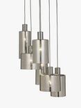 John Lewis Pluto 6 Pendant Cluster Ceiling Light, Smoke