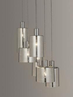 John Lewis Pluto 6 Pendant Cluster Ceiling Light, Smoke, Smoke