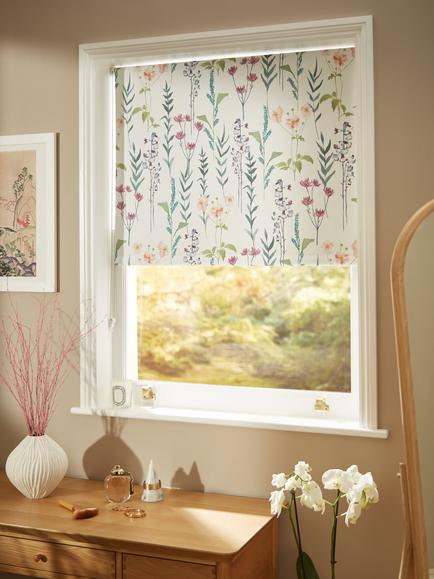John Lewis Longstock Blackout/Thermal Roller Blind, Multi - view 2, Multi