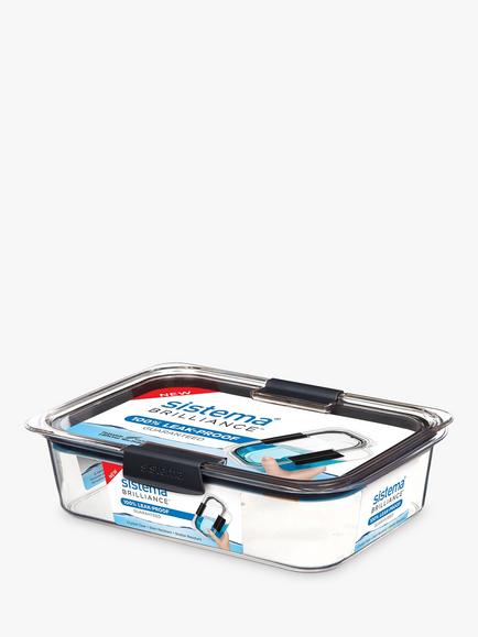 Sistema Brilliance Multi-Purpose Stackable Leak-Proof Container, 2L - view 2, Clear