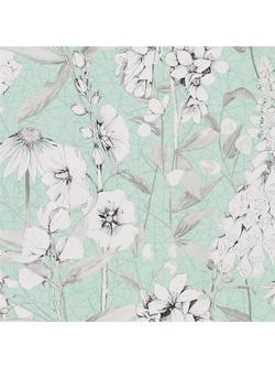 Designers Guild Emilie Wallpaper, Aqua Pdg1050/02