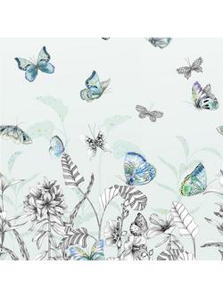 Designers Guild Papillons Wallpaper Panel Set, Eau De Nil Pdg1058/02