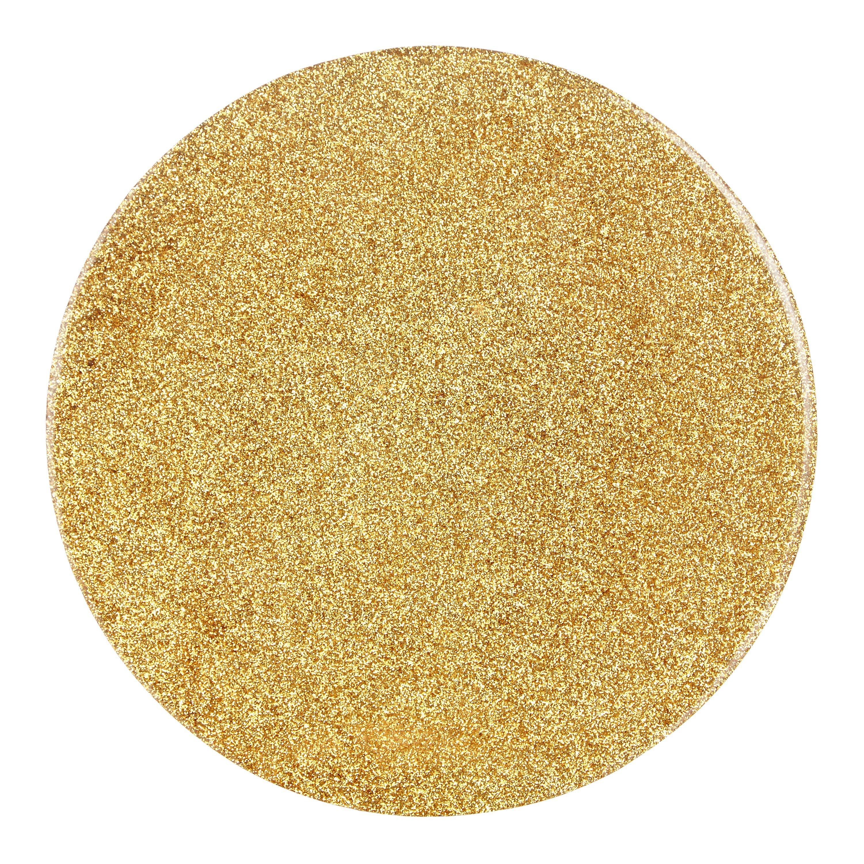 John Lewis & Partners Glitter Round Placemat, Gold