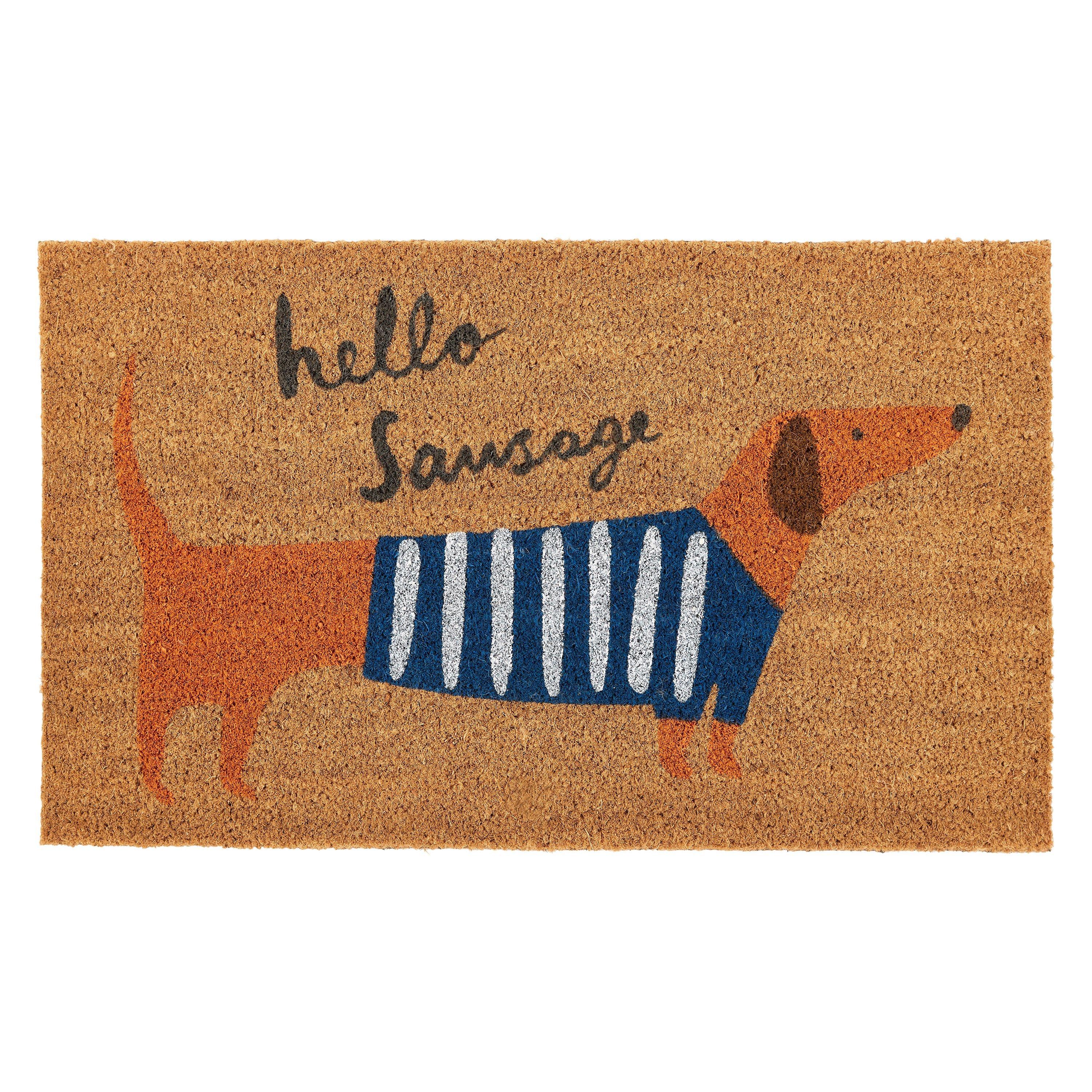 John Lewis Hello Sausage Door Mat