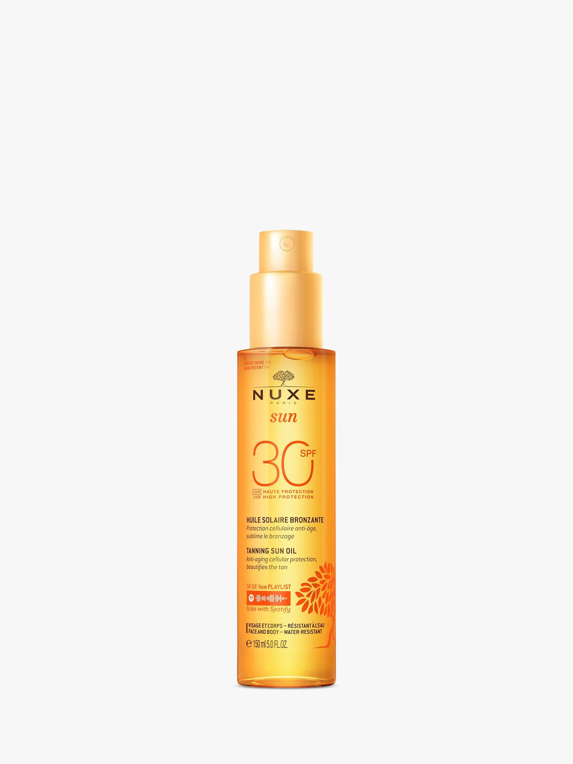 Product image 1 of 1, which shows NUXE Sun Tanning Oil High Protection SPF 30 Face & Body, 150ml
