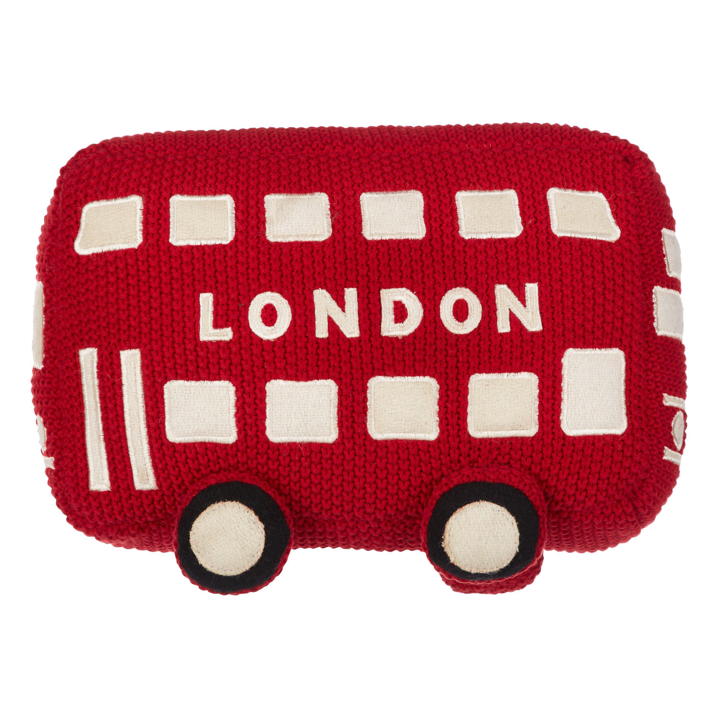 little home at John Lewis City Bus Soft Toy, Red
