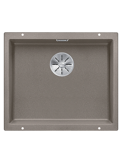 BLANCO Subline 500-U Single Bowl Undermounted Composite Granite Kitchen Sink, Tartufo