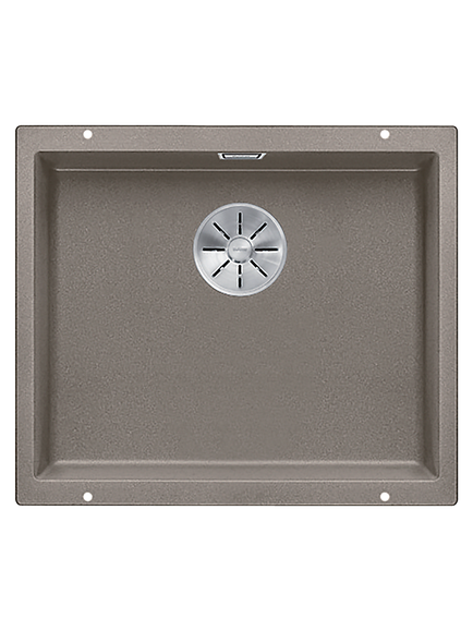 BLANCO Subline 500-U Single Bowl Undermounted Composite Granite Kitchen Sink, Tartufo