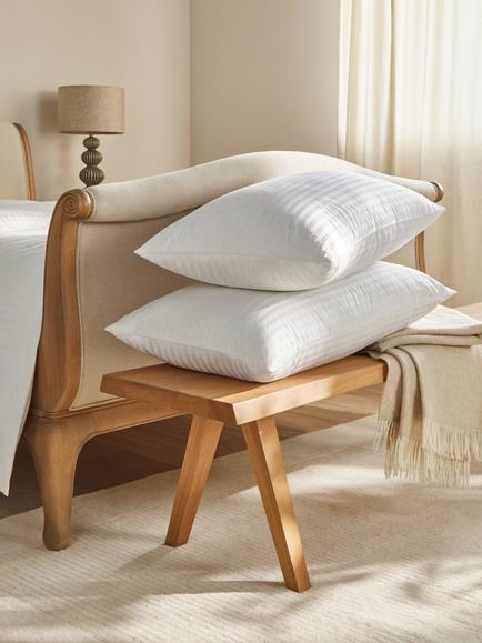 John Lewis Natural Collection Hungarian Goose Down Standard Pillow, Medium - view 2, White