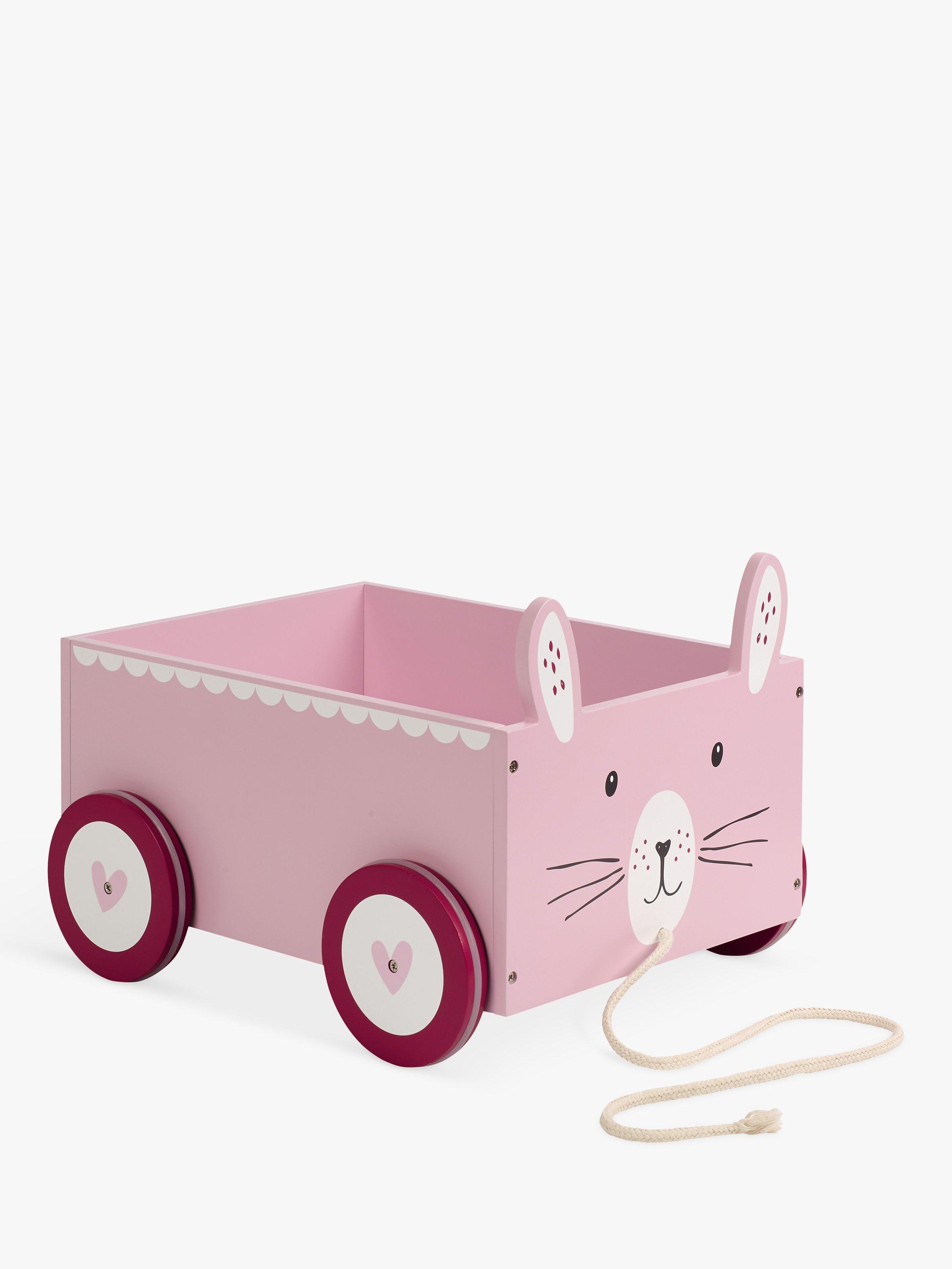Great Little Trading Co Miss Bunny Book Storage Cart, Pink