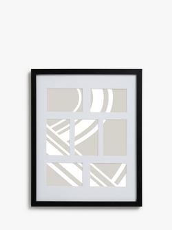 John Lewis Box Photo Frame & Mount, 7 Photo, 4 x 6" (10 x 15cm), Black