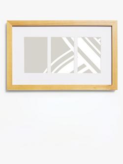 John Lewis Wood Photo Frame & Mount, 3 Photo, 4 x 6" (10 x 15cm), FSC-Certified (Oak), Oak