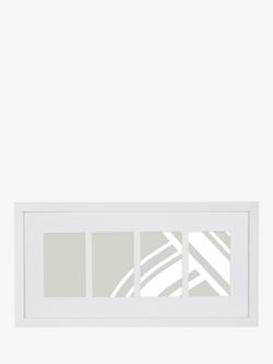 John Lewis Box Photo Frame & Mount, 4 Photo, 4 x 6" (10 x 15cm), White