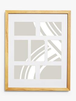 John Lewis Photo Frame & Mount, 7 Photo, 4 x 6" (10 x 15cm), FSC-Certified (Oak), Oak