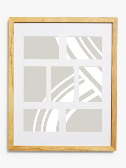 John Lewis Photo Frame & Mount, 7 Photo, 4 x 6" (10 x 15cm), FSC-Certified (Oak), Oak
