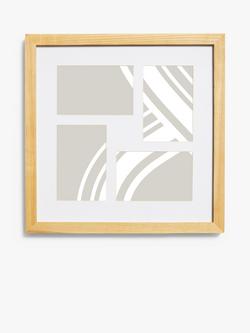John Lewis Square Photo Frame & Mount, 4 Photo, 4 x 6" (10 x 15cm), FSC-Certified (Oak), Oak
