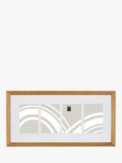 John Lewis Photo Frame & Mount, 4 Photo, 4 x 6" (10 x 15cm), FSC-Certified (Oak), Oak