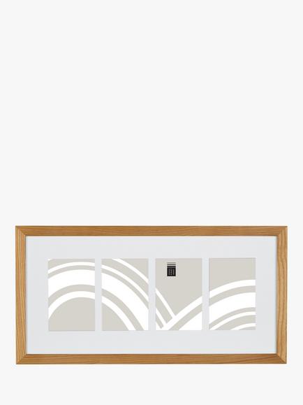 John Lewis Photo Frame & Mount, 4 Photo, 4 x 6" (10 x 15cm), FSC-Certified (Oak), Oak