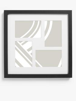 John Lewis Box Photo Frame & Mount, 4 Photo, 6 x 4" (15 x 10cm), Black