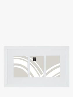 John Lewis Box Photo Frame & Mount, 3 Photo, 4 x 6" (10 x 15cm), White