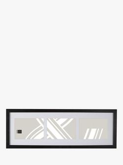 John Lewis Box Photo Frame & Mount, 3 Photo, 7 x 5" (18 x 13cm), Black, Black