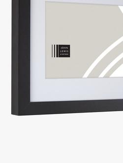John Lewis Box Photo Frame & Mount, 3 Photo, 7 x 5" (18 x 13cm), Black - view 2, Black