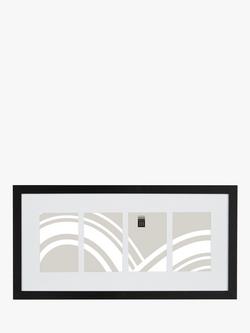 John Lewis Box Photo Frame & Mount, 4 Photo, 4 x 6" (10 x 15cm), Black